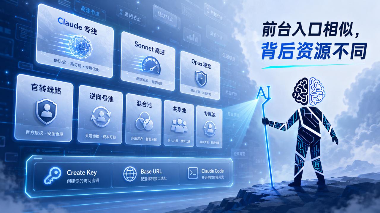 前台入口相似，背后资源不同